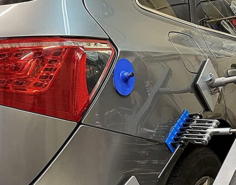 Urallain Paintless Dent Repair Tool Car Dent Puller Kit Heavy Duty Auto Body Dent Remover Glue Pulling Tabs Blue Gule Pull Tabs Powerful Body Repair Dent Removal Tools DIY Hand Tool for Car Dent Repair - Image 4